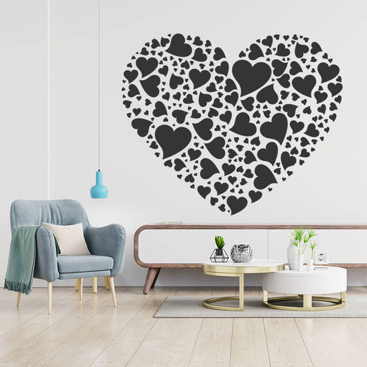 love hearts inspirational romantic touch sticker