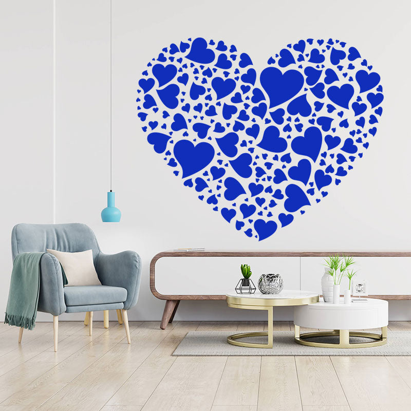 love hearts inspirational romantic touch sticker