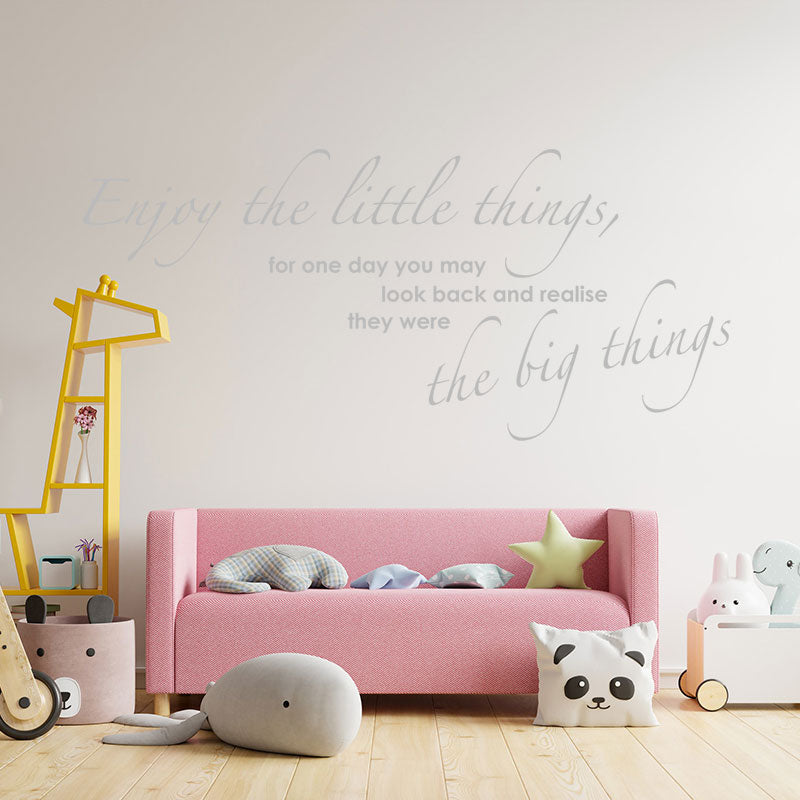 enjoy the little things wall sticker