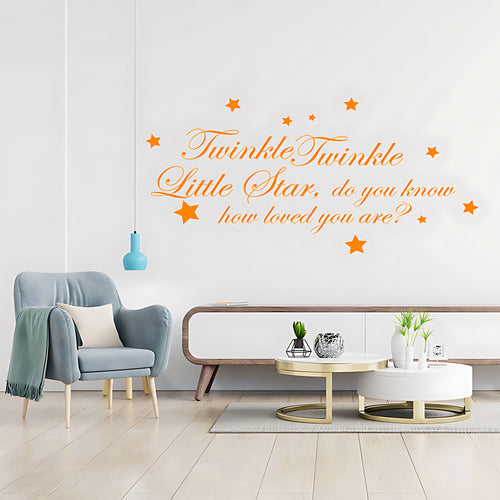 Twinkle Twinkle Little Star Wall Sticker - Nursery