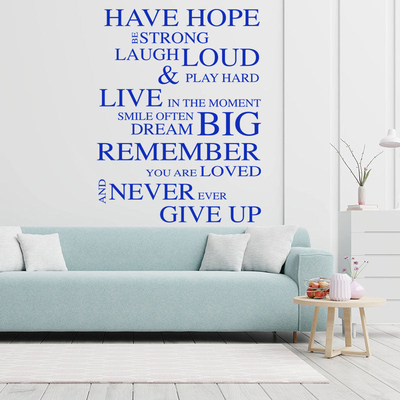 have hope wall sticker