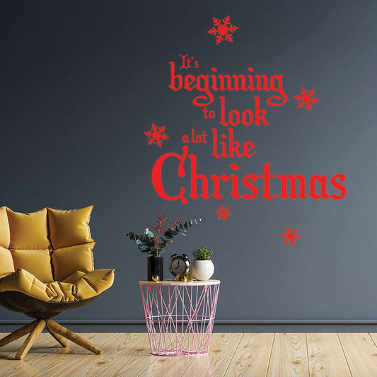 merry christmas for wall sticker