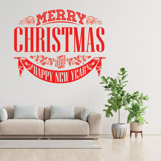 christmas stickers shop xmas sign decor