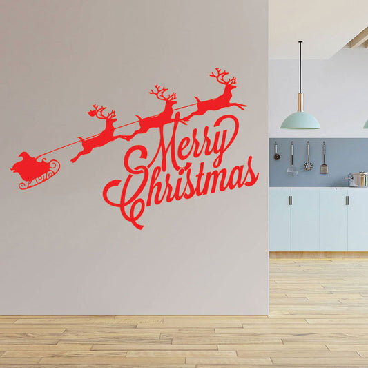 santa claus holiday wall sticker