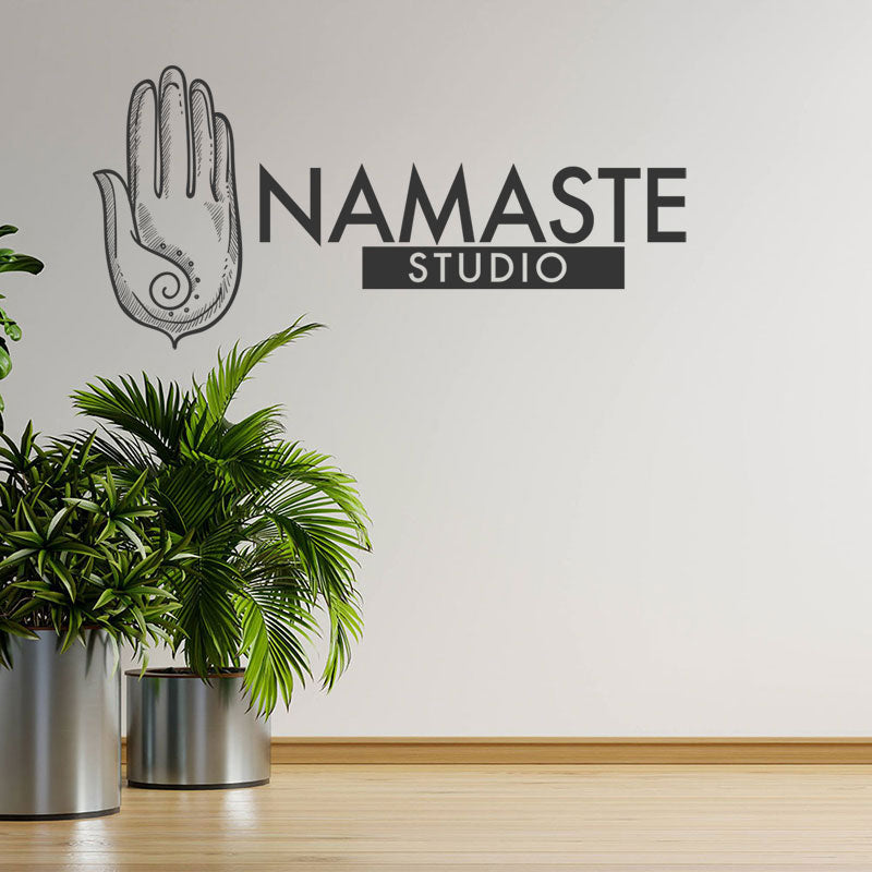 Namaste Yoga Wall Sticker - Spiritual Buddha Meditation Art for Relaxation