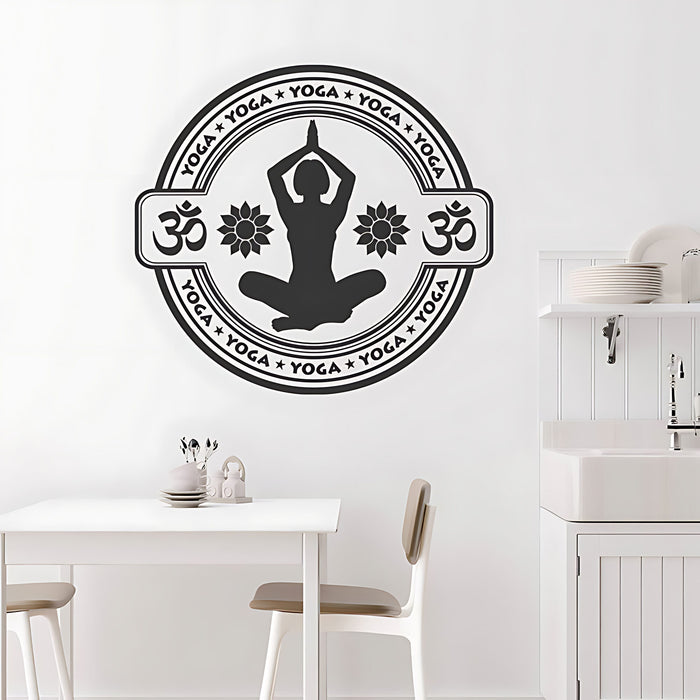 Yoga Meditation Wall Sticker - Namaste Buddha Decal