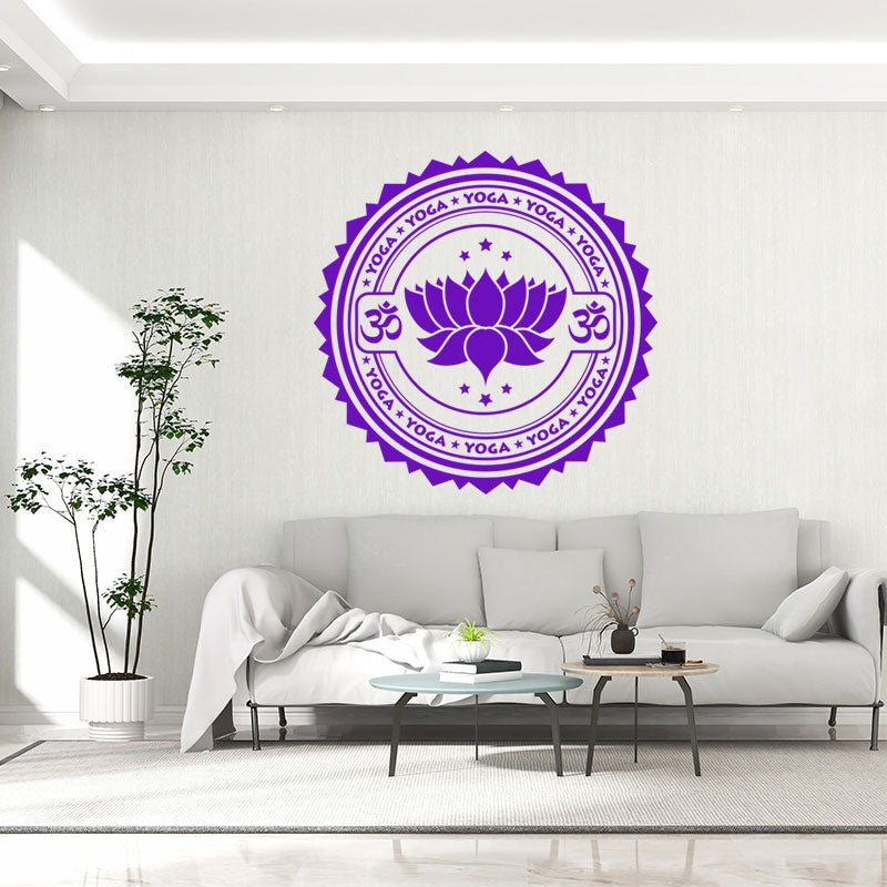 inspirational yoga wall sticker
