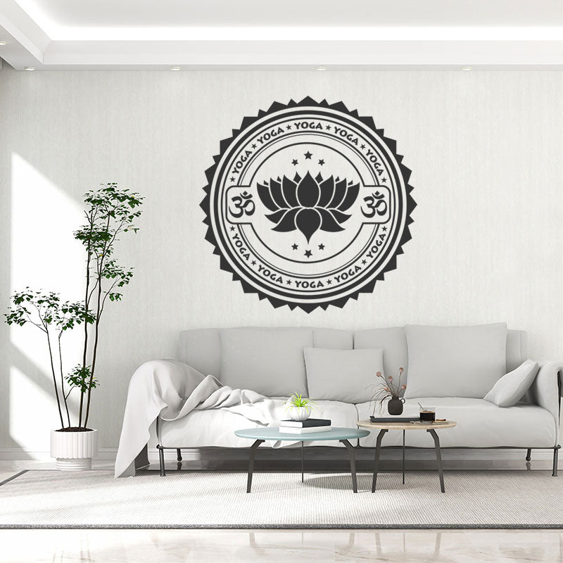 Inspirational Yoga Wall Sticker - Buddha Graphic for Meditation and Peace