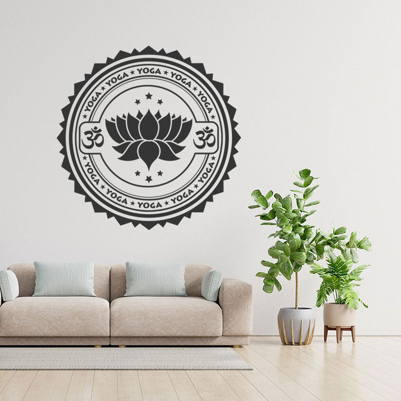 Yoga Wall Art Decal - Namaste Buddha Graphics for Mindful Meditation Spaces